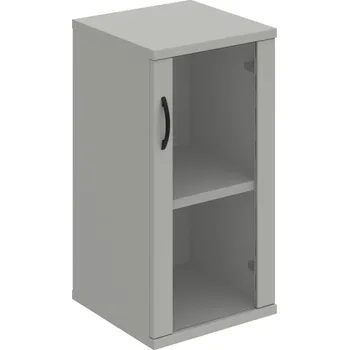 Policová skříň S 2 40 02 P – Skříň policová dvéřová 76,8 × 40 cm - Šedá , Šedá , UCO – černá