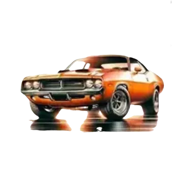 Nažehlovací obrázek - americké auto červené II (10,0 x 5,8 cm)