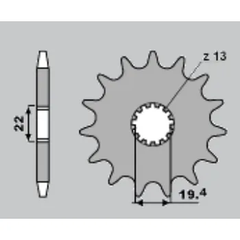 Řetězová sada pro motocykl PBR Výprodej ZADNÍ ŘETĚZOVÉ KOLO 4331 48 F DERBI 50 FENIX (96-99) (ŘETĚZ 420)