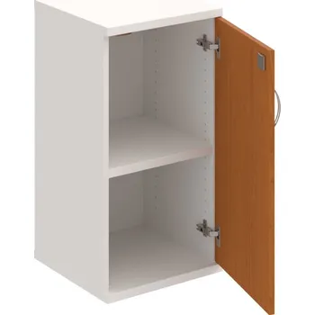 Policová skříň SZ 2 40 01 P – Skříň policová dvéřová 76,8 × 40 cm - Třešeň , Bílá , USN – Hobis