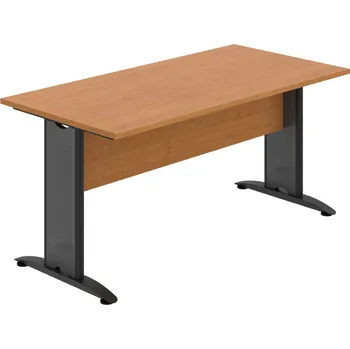 Jednací stůl CJ 1600 – Stůl jednací rovný 160 cm - Olše , Olše , Černý kov