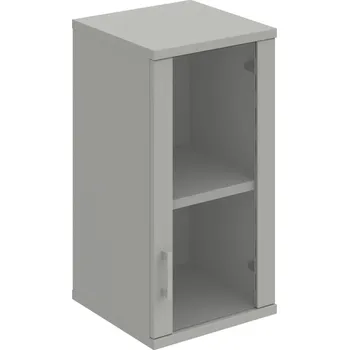 Policová skříň S 2 40 02 P H – Skříň policová dvéřová 76,8 × 40 cm - Šedá , Šedá , USH – hranatá