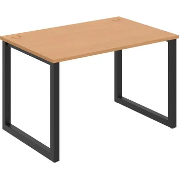 Psací stůl US O 1200 – Stůl pracovní délky 120 cm - Buk , Černý kov