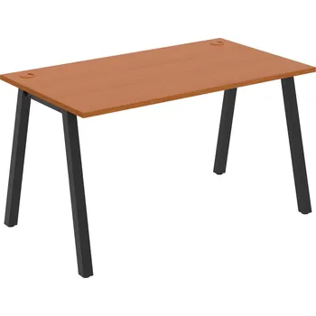 Psací stůl US A 1400 – Stůl pracovní délky 140 cm - Třešeň , Černý kov