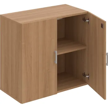 Policová skříň DZ 2 80 01 – Skříň policová dvéřová 74 × 80 cm - Višeň , Višeň , USH – hranatá