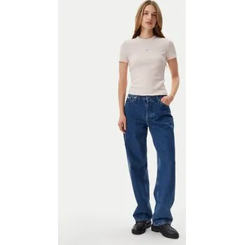 Pánské tričko Calvin Klein Jeans T-Shirt J20J225245 Růžová Slim Fit XS