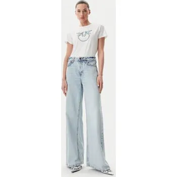 Pánské tričko PINKO T-Shirt Quentin 100535 A2G7 Bílá Regular Fit XS