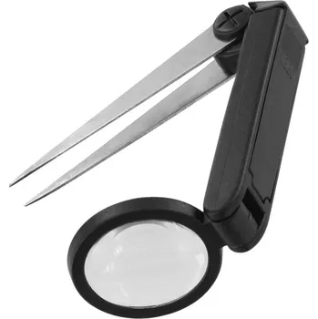 Lupa Shesto Modelcraft lupa 1.75x s pinzetou a LED osvětlením - SH-PTW1124