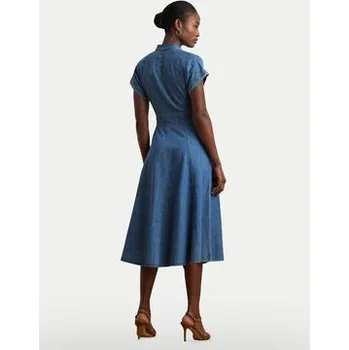 Dámské šaty LAUREN RALPH LAUREN Džínové šaty 250963908001 Modrá Regular Fit 8