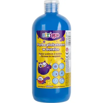 Výtvarná barva Temperová barva STRIGO 500 ml - modrá světlá