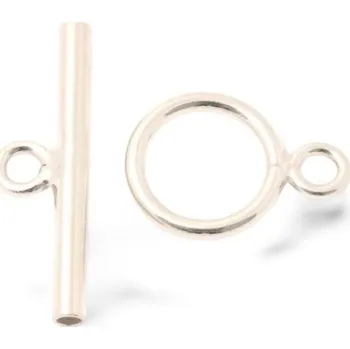 Šperk EU Americká záponka 19/10mm Ag925 rhodium