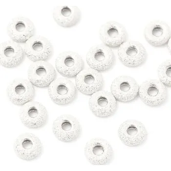 Dětské navlékací korálky EU Korálek rondelka diamantová 3mm Ag925