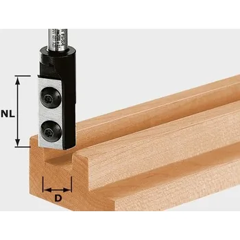 Fréza FESTOOL Drážkovací fréza s&nbsp;vyměnitelnými břitovými destičkami HW D14/30 S8