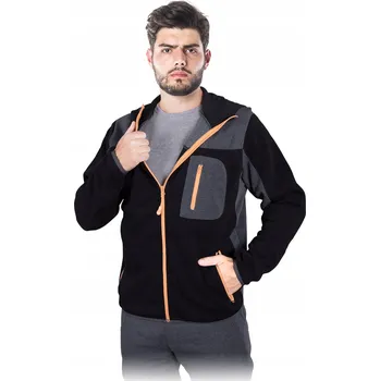 Pánská mikina MIKINA PRACOVNÍ HALENA 3XL ČERNO-ŠEDO-ORANŽOVÁ