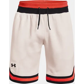 Pánské kraťasy Pánské šortky UNDER ARMOUR RIVAL FLEECE AMP SHORT - bílé XL