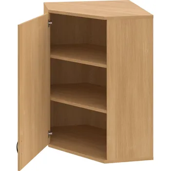 Policová skříň SRV 3 01 L H – Skříň vnitřní roh levá 115,2 cm - Dub , Dub , UCO – černá