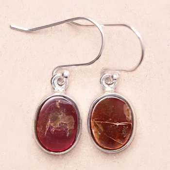 Náušnice Amolit náušnice stříbro Ag 925 E759 1,2 cm, 3,3 g