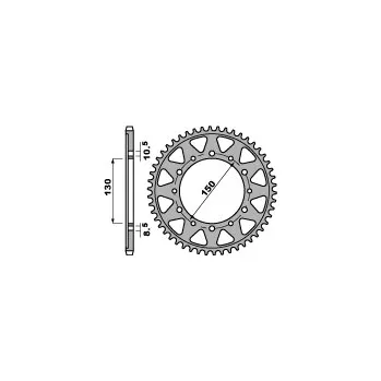 Řetězová sada pro motocykl ZADNÍ ŘETĚZOVÉ KOLO 860 38 C45 XJR 1200/1300 95-01 (ŘETĚZ 530) (JTR859.38)