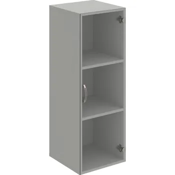 Policová skříň D 3 40 02 – Skříň policová dvéřová 111 × 40 cm - Čiré , Šedá , USN – Hobis