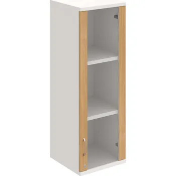 Policová skříň SZ 3 40 02 P H – Skříň policová dvéřová 115,2 × 40 cm - Dub , Bílá , USN – Hobis