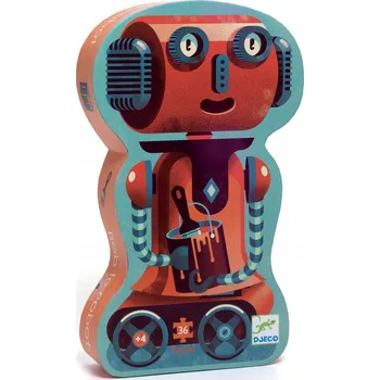 ROBOT - Postavičkové Puzzle pro děti, 36 dílků, DJECO DJ07239, 4 roky +