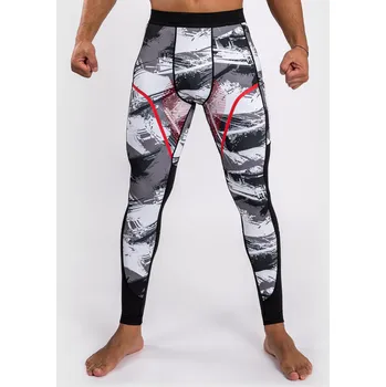 Pánské legíny VENUM Electron 3.0 - šedo/červené XL