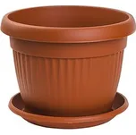 Gardino, Květináč MEDITERAN průměr 30 cm s podmiskou, terakota