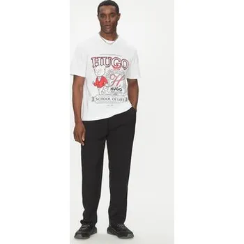 HUGO T-Shirt 50538254 Bílá Relaxed Fit XL