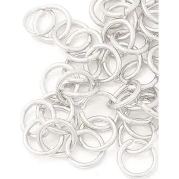 Materiál na výrobu šperku EU Spojovací kroužek 8/1mm Ag925 rhodium