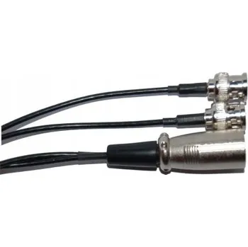 Audio kabel Anténní kabel PAV Kabel 2x BNC konektor / XLR konektor, RG174, 1 m