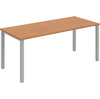 Psací stůl US 1800 – Stůl pracovní rovný 180 cm - Olše , Šedý kov