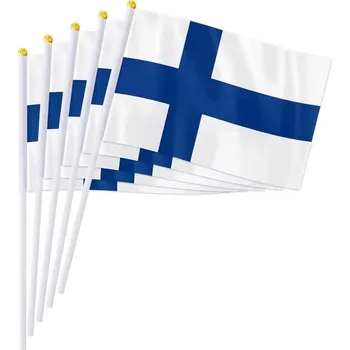 Vlajka WARAGOD Mávající vlajka 30 x 40 cm, Finsko
