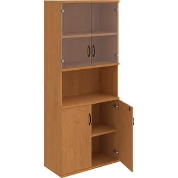 Policová skříň SZ 5 80 10 – Skříň policová dvéřová 192 × 80 cm - Olše , Olše , UCO – černá