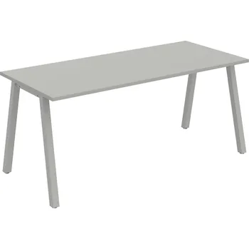 Psací stůl UJ A 1800 – Stůl jednací rovný délky 180 cm - Šedá , Šedý kov