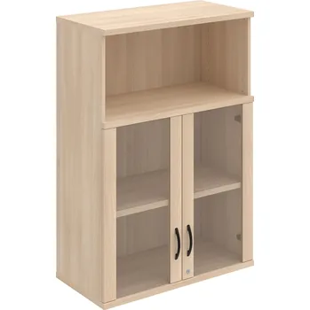 Policová skříň SZ 3 80 05 H – Skříň policová dvéřová 115,2 × 80 cm - Akát , Akát , UCO – černá