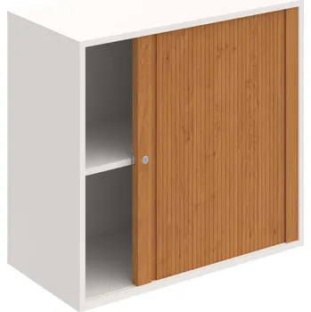 Policová skříň DZ 2 80 03 P – Skříň polic rolet pravá 74 × 80 cm - Bílá , Olše
