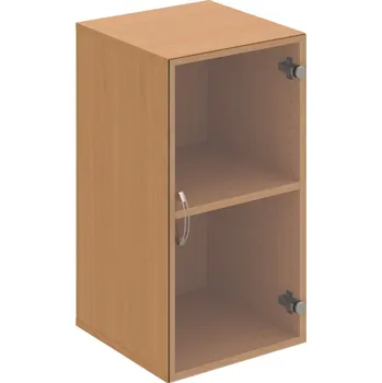 Policová skříň D 2 40 02 – Skříň policová dvéřová 74 × 40 cm - Čiré , Buk , USN – Hobis