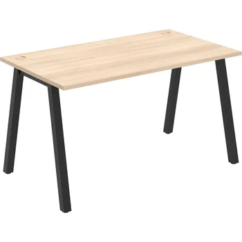 Psací stůl US A 1400 – Stůl pracovní délky 140 cm - Akát , Černý kov