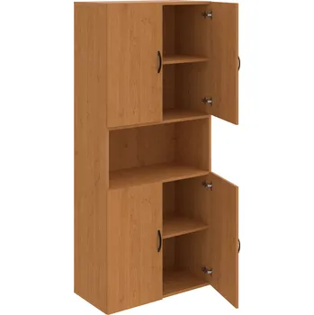 Policová skříň D 5 80 05 – Skříň policová dvéřová 185 × 80 cm - Olše , Olše , UCO – černá