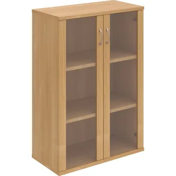 Policová skříň S 3 80 04 – Skříň policová dvéřová 115,2 × 80 cm - Dub , Dub , USN – Hobis