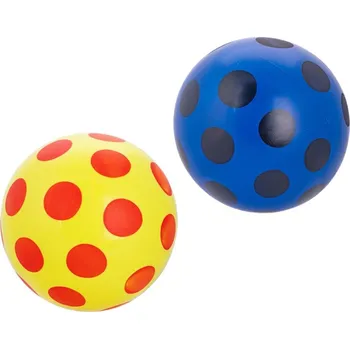 Dětský míč Míč 23 cm s puntíky - mix barev (modrý, žlutý)