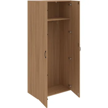 Šatní skříň DZR 5 80 01 – Skříň šatní dvéřová 185 × 80 cm - Višeň , Višeň , UCO – černá