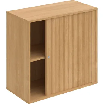 Policová skříň DZ 2 80 03 P – Skříň polic rolet pravá 74 × 80 cm - Dub , Dub