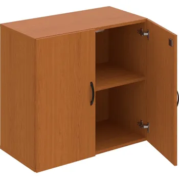 Policová skříň DZ 2 80 01 – Skříň policová dvéřová 74 × 80 cm - Třešeň , Třešeň , UCO – černá