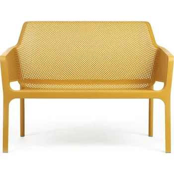 Jídelní stůl NET BENCH – plastová lavička - polypropylen fg senape