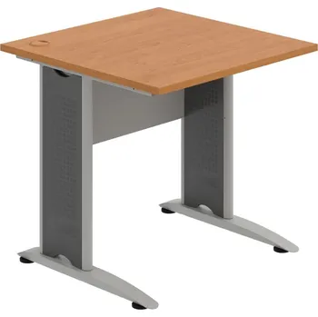 Psací stůl CS 800 – Stůl pracovní rovný 80 cm - Olše , Šedá , Šedý kov