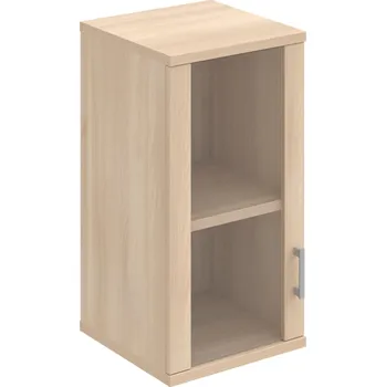 Policová skříň S 2 40 02 L H – Skříň policová dvéřová 76,8 × 40 cm - Akát , Akát , USH – hranatá