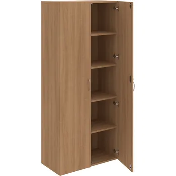 Policová skříň DZR 5 80 00 – Skříň policová dvéřová 185 × 80 cm - Višeň , Višeň , USN – Hobis