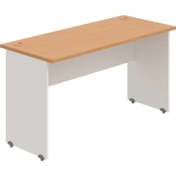 Psací stůl GE 1400 – Stůl pracovní rovný 140 cm, hl. 60 cm - Buk , Bílá