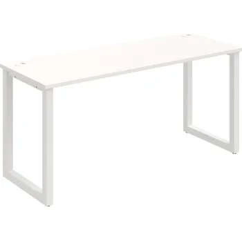 Psací stůl UE O 1600 – Stůl pracovní délky 160 cm, hl. 60 cm - Bílá , Bílý kov